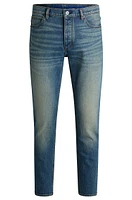 Tapered-fit jeans blue tinted denim