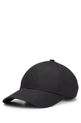 NAOMI x BOSS cotton-twill cap with 3D embroidery