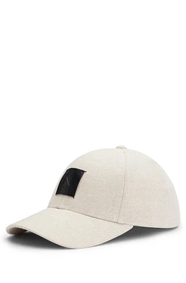 NAOMI x BOSS cap in cotton with logo patch