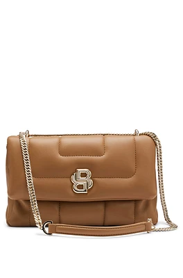 Shoulder bag with double monogram