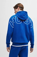 Sudadera con capucha de felpa rizo algodón logos en contorno