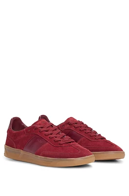 Low-top trainers leather and suede