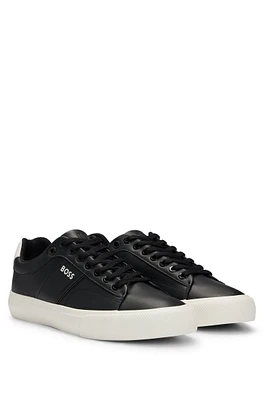 Cupsole lace-up trainers with contrast logo