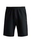 Quick-dry shorts with decorative reflective logo