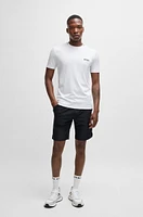 Quick-dry shorts with decorative reflective logo