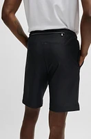 Quick-dry shorts with decorative reflective logo