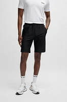 Quick-dry shorts with decorative reflective logo