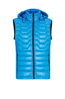 Water-repellent regular-fit gilet with signature quilting