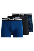 Three-pack of stretch-cotton boxer briefs