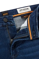 BOSS - Slim-fit jeans soft-motion denim Dark Blue