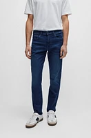 BOSS - Slim-fit jeans soft-motion denim Dark Blue