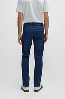 BOSS - Slim-fit jeans soft-motion denim Dark Blue