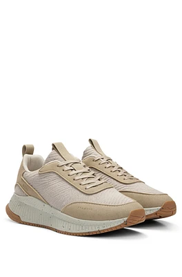 BOSS - x ACBC Trainers With Speckled Effect Light Beige