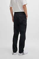 Pantalones cargo relaxed fit de algodón estructurado