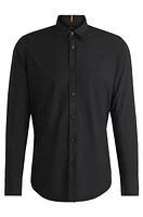 Regular-fit shirt cotton poplin