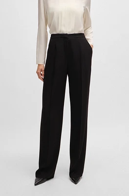 Regular-fit trousers matte fabric