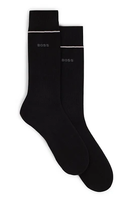 BOSS - Two-pack of regular-length performance-stretch socks