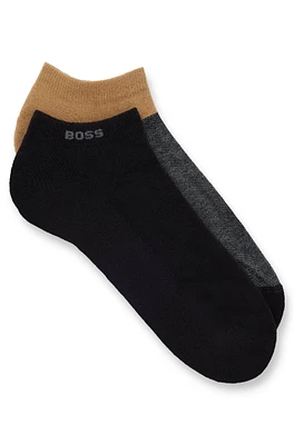 Two-pack of ankle socks in a cotton blend