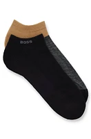 Two-pack of ankle socks in a cotton blend