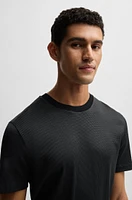 Regular-fit T-shirt structured cotton