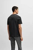 Regular-fit T-shirt structured cotton