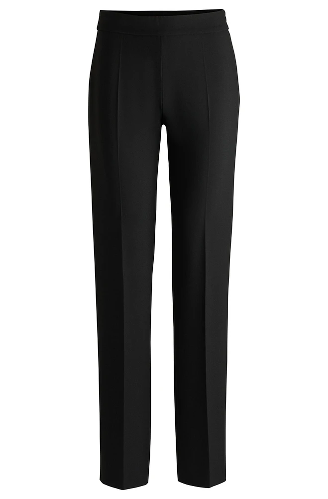 Slim-fit trousers stretch fabric