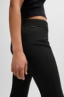 Slim-fit trousers stretch fabric