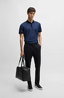 Structured-cotton polo shirt with solid trims