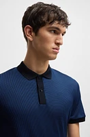 Structured-cotton polo shirt with solid trims