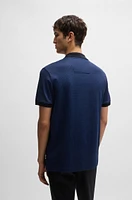 Structured-cotton polo shirt with solid trims