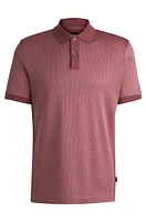 Structured-cotton polo shirt with solid trims