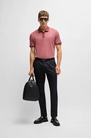 Structured-cotton polo shirt with solid trims