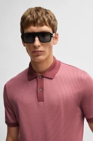 Structured-cotton polo shirt with solid trims