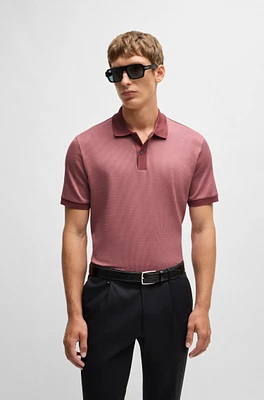 Structured-cotton polo shirt with solid trims