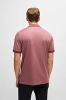 Structured-cotton polo shirt with solid trims