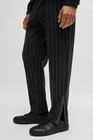 Porsche x BOSS tracksuit bottoms with vertical stripes