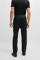 Porsche x BOSS tracksuit bottoms with vertical stripes