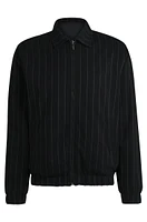 Porsche x BOSS zip-up sweatshirt with vertical stripes