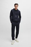 Zip-up regular-fit hoodie performance fabric