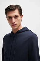 Zip-up regular-fit hoodie performance fabric