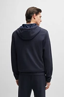 Zip-up regular-fit hoodie performance fabric