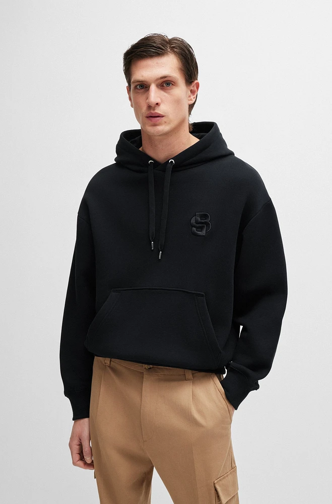 Oversize-fit hoodie cotton with Double B monogram