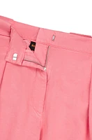 Regular-fit trousers with tapered leg