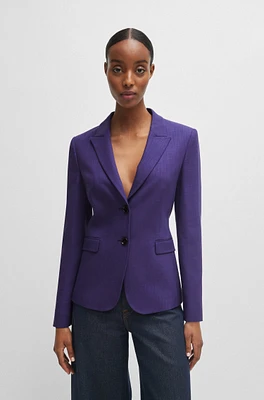 Slim-fit jacket with peak lapels