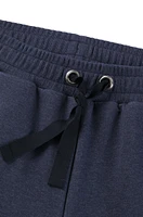 Cuffed tracksuit bottoms melange cotton