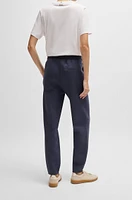 Cuffed tracksuit bottoms melange cotton