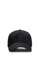 Cotton-twill cap with logo patch