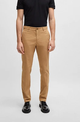 Slim-fit trousers stretch cotton