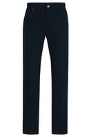 Pantalones slim fit en algodón elástico