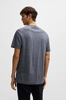 Regular-fit T-shirt cotton and silk